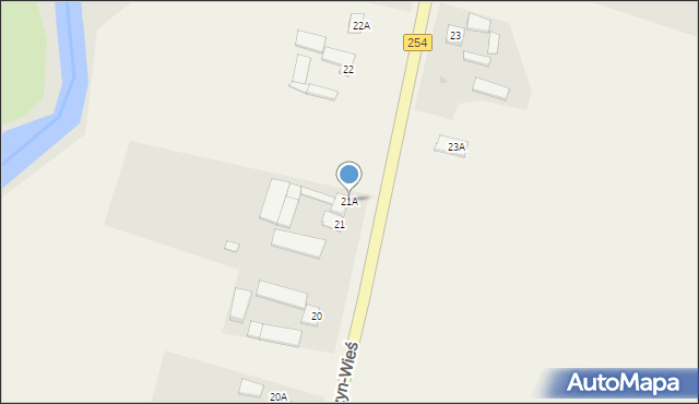 Łabiszyn-Wieś, Łabiszyn-Wieś, 21A, mapa Łabiszyn-Wieś