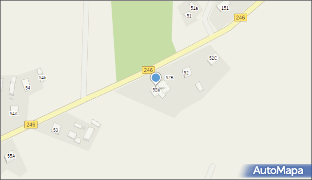 Łabiszyn-Wieś, Łabiszyn-Wieś, 52a, mapa Łabiszyn-Wieś