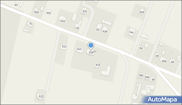 Łabiszyn-Wieś, Łabiszyn-Wieś, 61a, mapa Łabiszyn-Wieś