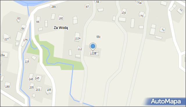 Łabowa, Łabowa, 112B, mapa Łabowa