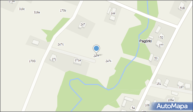 Łabowa, Łabowa, 247f, mapa Łabowa