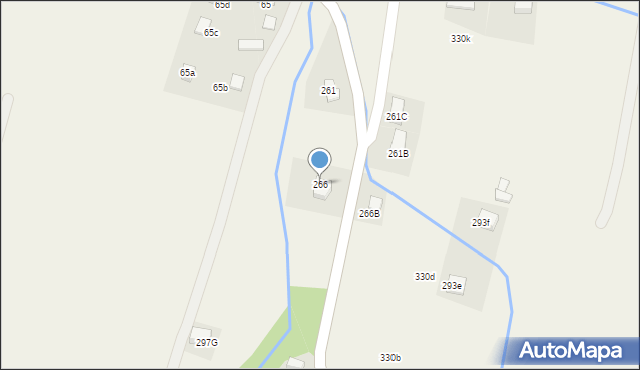 Łabowa, Łabowa, 266, mapa Łabowa