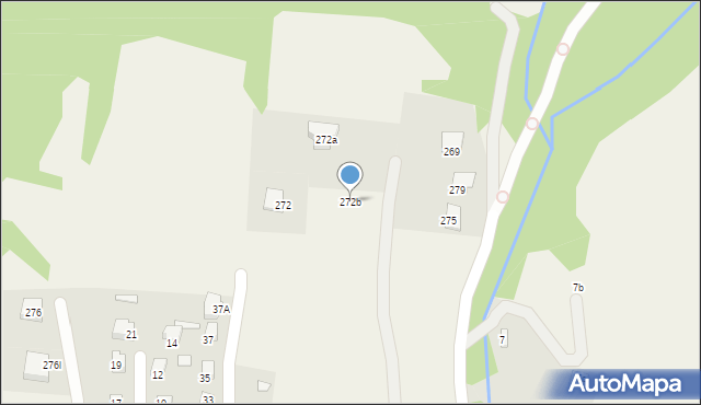 Łabowa, Łabowa, 272b, mapa Łabowa