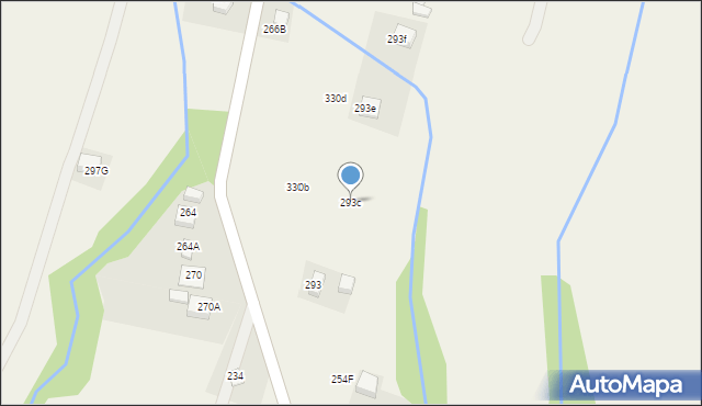 Łabowa, Łabowa, 293c, mapa Łabowa