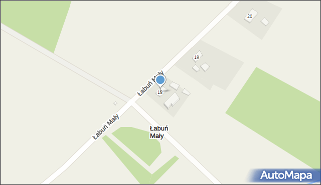 Łabuń Mały, Łabuń Mały, 18, mapa Łabuń Mały