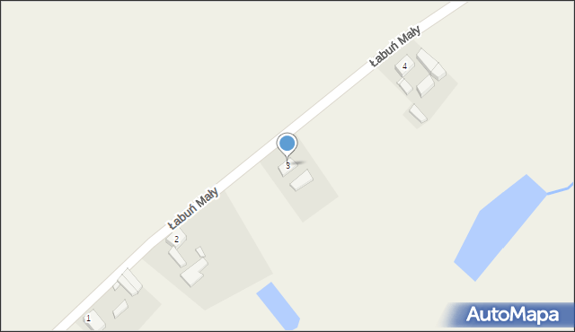 Łabuń Mały, Łabuń Mały, 3, mapa Łabuń Mały