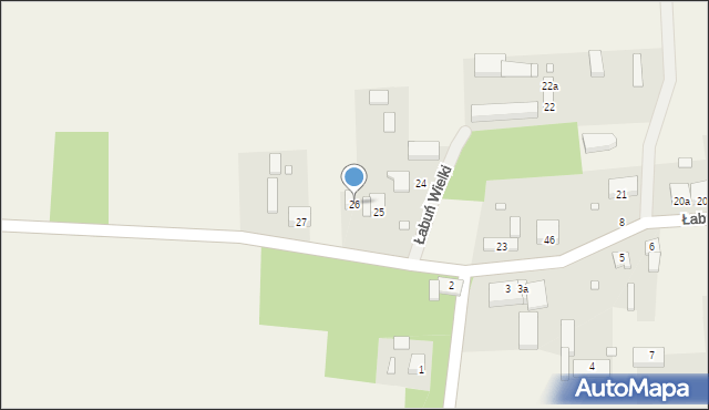 Łabuń Wielki, Łabuń Wielki, 26, mapa Łabuń Wielki
