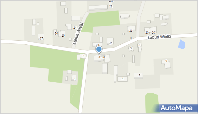 Łabuń Wielki, Łabuń Wielki, 3, mapa Łabuń Wielki