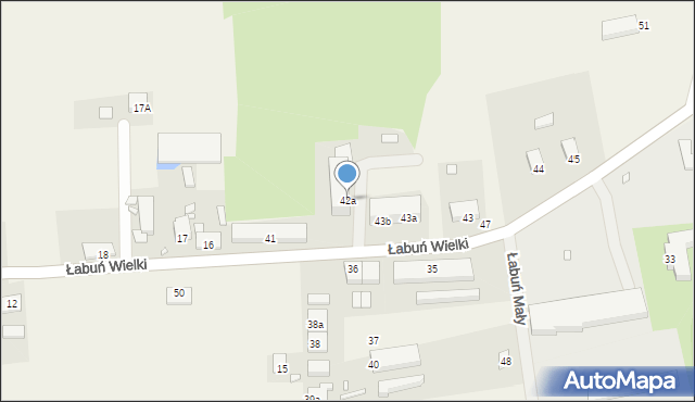 Łabuń Wielki, Łabuń Wielki, 42a, mapa Łabuń Wielki