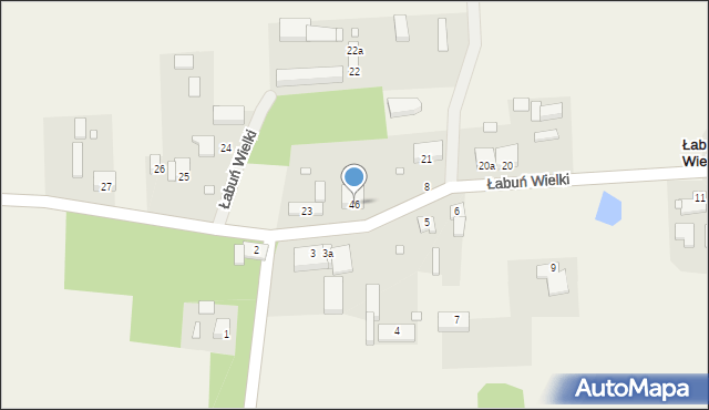 Łabuń Wielki, Łabuń Wielki, 46, mapa Łabuń Wielki