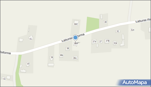 Łabunie-Reforma, Łabunie-Reforma, 38A, mapa Łabunie-Reforma