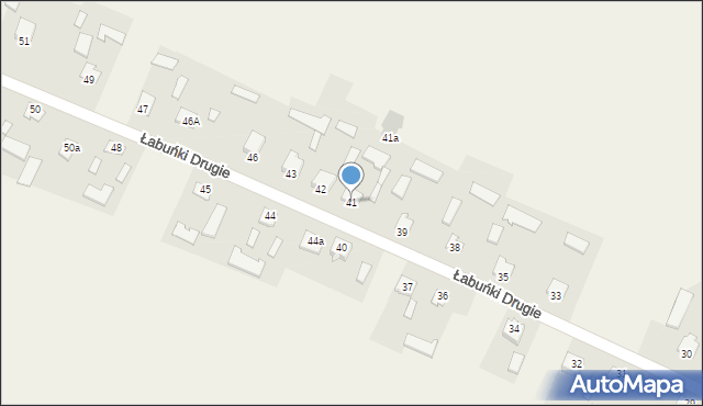 Łabuńki Drugie, Łabuńki Drugie, 41, mapa Łabuńki Drugie
