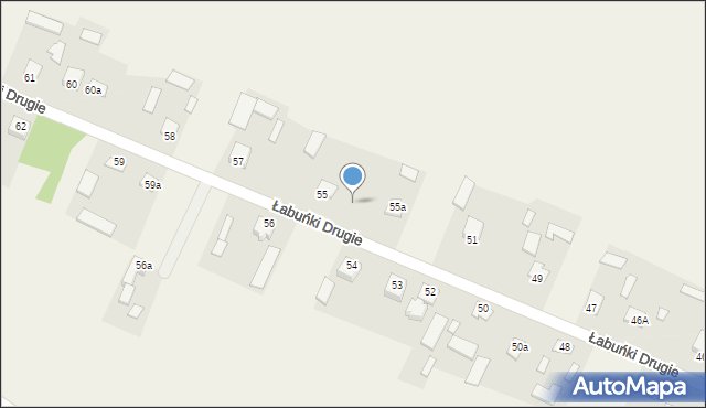 Łabuńki Drugie, Łabuńki Drugie, 55b, mapa Łabuńki Drugie