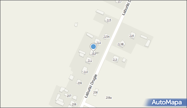 Łabuńki Pierwsze, Łabuńki Pierwsze, 212, mapa Łabuńki Pierwsze
