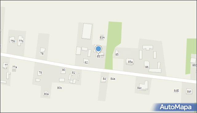 Łabuńki Pierwsze, Łabuńki Pierwsze, 83, mapa Łabuńki Pierwsze