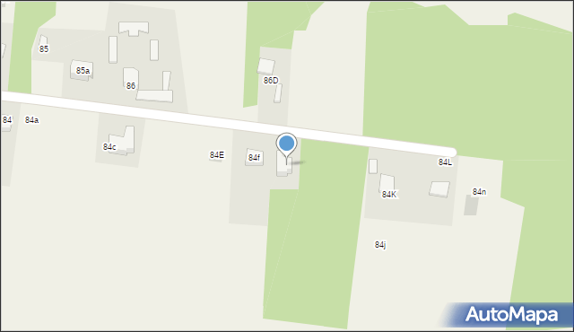 Łabuńki Pierwsze, Łabuńki Pierwsze, 84g, mapa Łabuńki Pierwsze