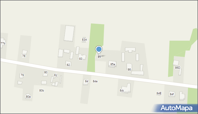 Łabuńki Pierwsze, Łabuńki Pierwsze, 85, mapa Łabuńki Pierwsze