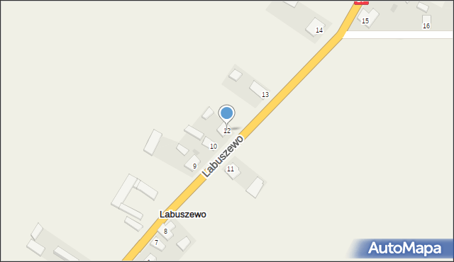 Labuszewo, Labuszewo, 12, mapa Labuszewo