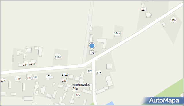 Łachów, Łachów, 124, mapa Łachów