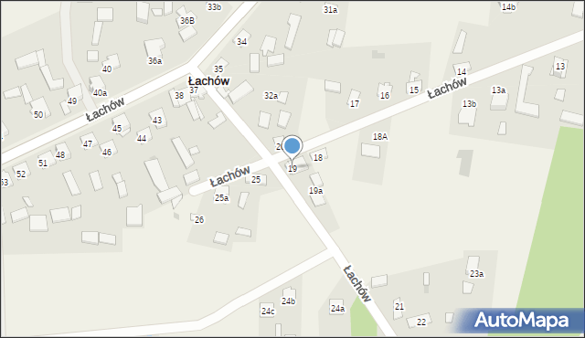 Łachów, Łachów, 19, mapa Łachów