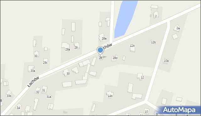 Łachów, Łachów, 28, mapa Łachów
