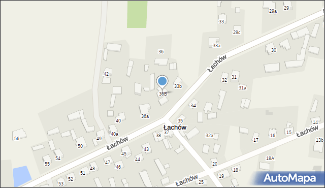 Łachów, Łachów, 36B, mapa Łachów