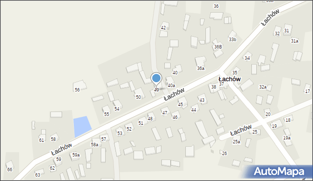 Łachów, Łachów, 49, mapa Łachów