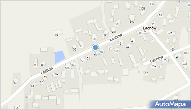 Łachów, Łachów, 51, mapa Łachów