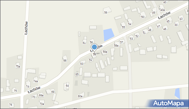 Łachów, Łachów, 59, mapa Łachów