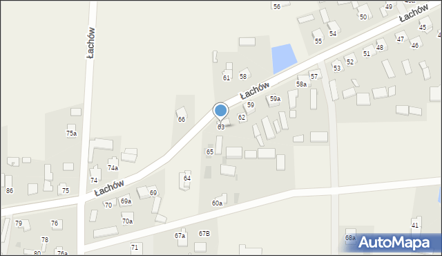 Łachów, Łachów, 63, mapa Łachów