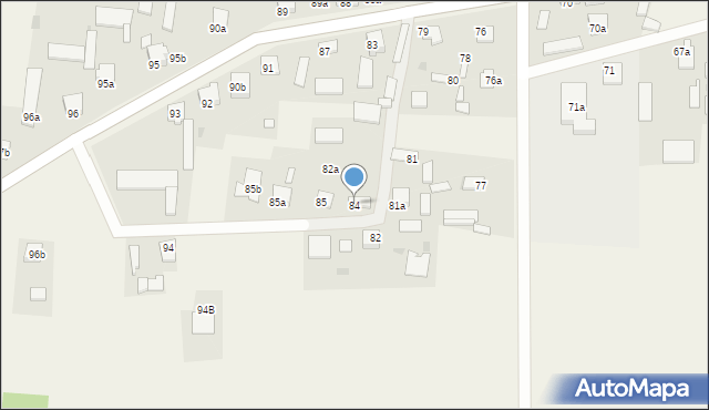 Łachów, Łachów, 84, mapa Łachów