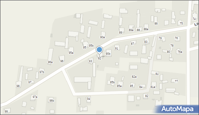 Łachów, Łachów, 92, mapa Łachów