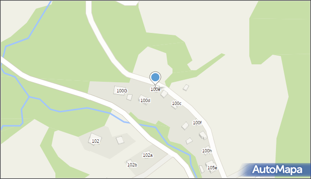 Lachowice, Lachowice, 100e, mapa Lachowice