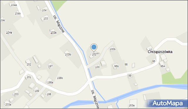 Lachowice, Lachowice, 101, mapa Lachowice
