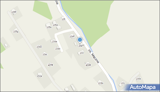Lachowice, Lachowice, 104, mapa Lachowice