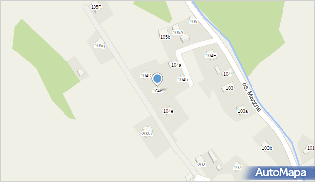 Lachowice, Lachowice, 104c, mapa Lachowice