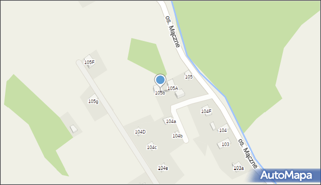 Lachowice, Lachowice, 105b, mapa Lachowice