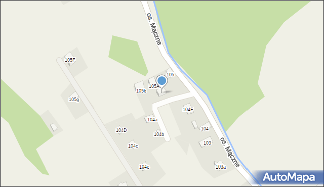 Lachowice, Lachowice, 105d, mapa Lachowice