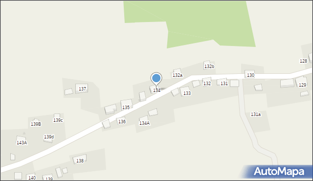 Lachowice, Lachowice, 134, mapa Lachowice