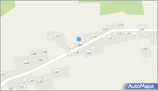 Lachowice, Lachowice, 135, mapa Lachowice