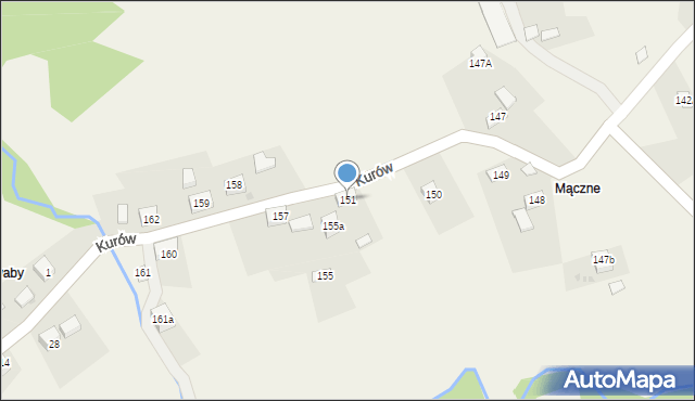Lachowice, Lachowice, 151, mapa Lachowice