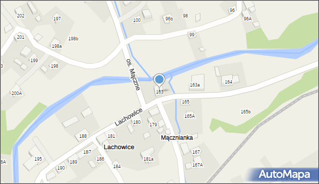 Lachowice, Lachowice, 163, mapa Lachowice