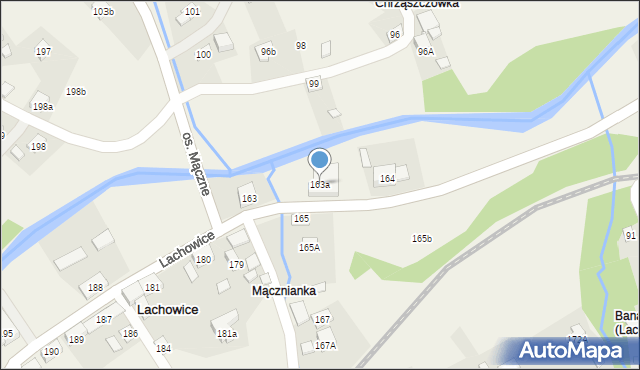 Lachowice, Lachowice, 163a, mapa Lachowice