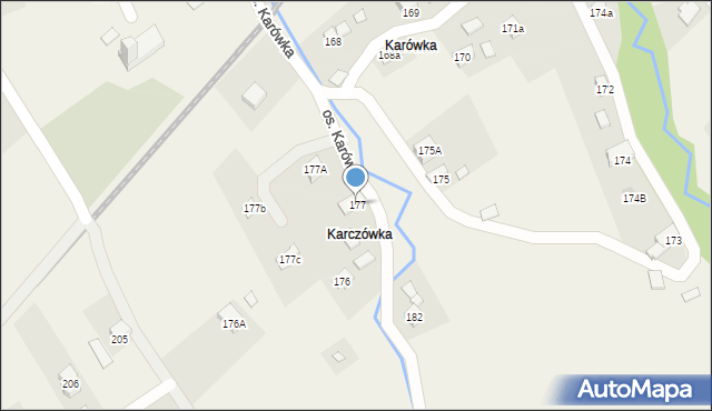 Lachowice, Lachowice, 177, mapa Lachowice