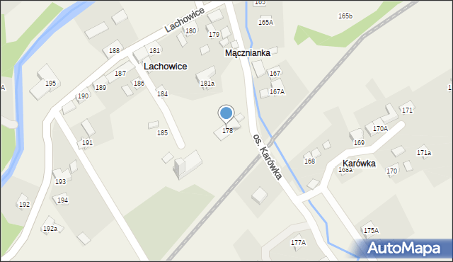 Lachowice, Lachowice, 178, mapa Lachowice