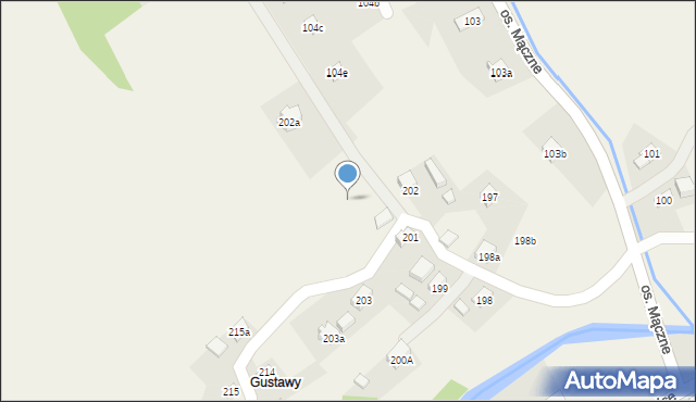 Lachowice, Lachowice, 202b, mapa Lachowice