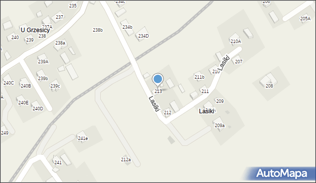 Lachowice, Lachowice, 213, mapa Lachowice