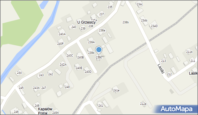 Lachowice, Lachowice, 239c, mapa Lachowice