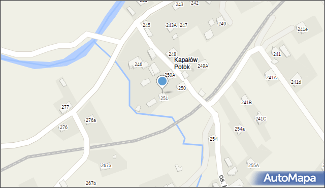 Lachowice, Lachowice, 252, mapa Lachowice