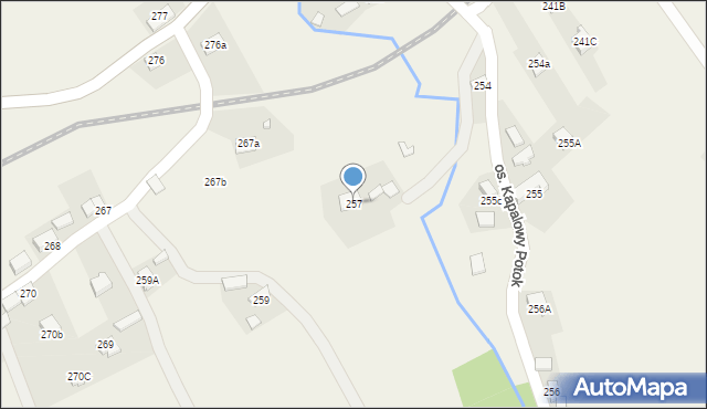 Lachowice, Lachowice, 257, mapa Lachowice